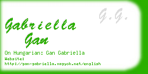 gabriella gan business card